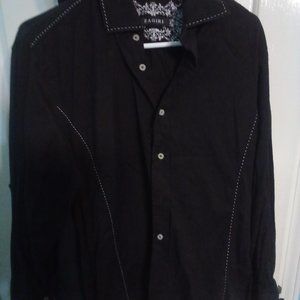 Zagari medium black button up shirt